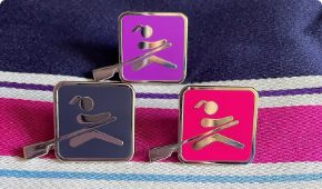 three HWR badges in purple, blue and pink.