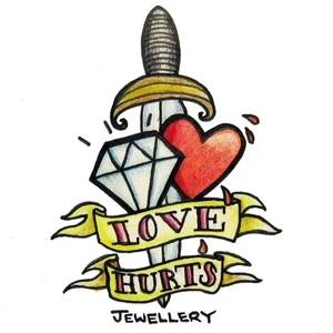 Love Hurts Jewellery Shop Logo