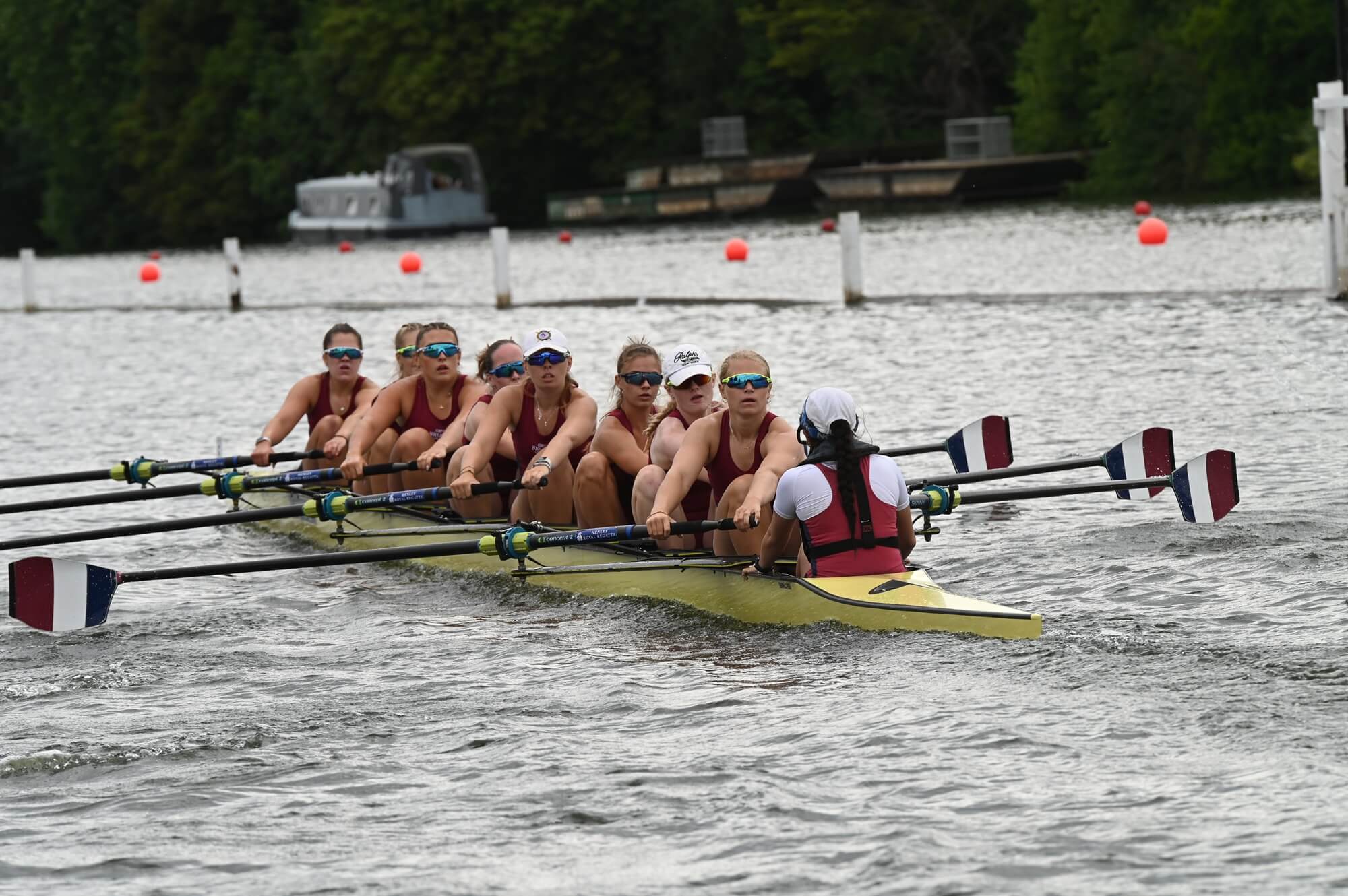 Women's eight racing