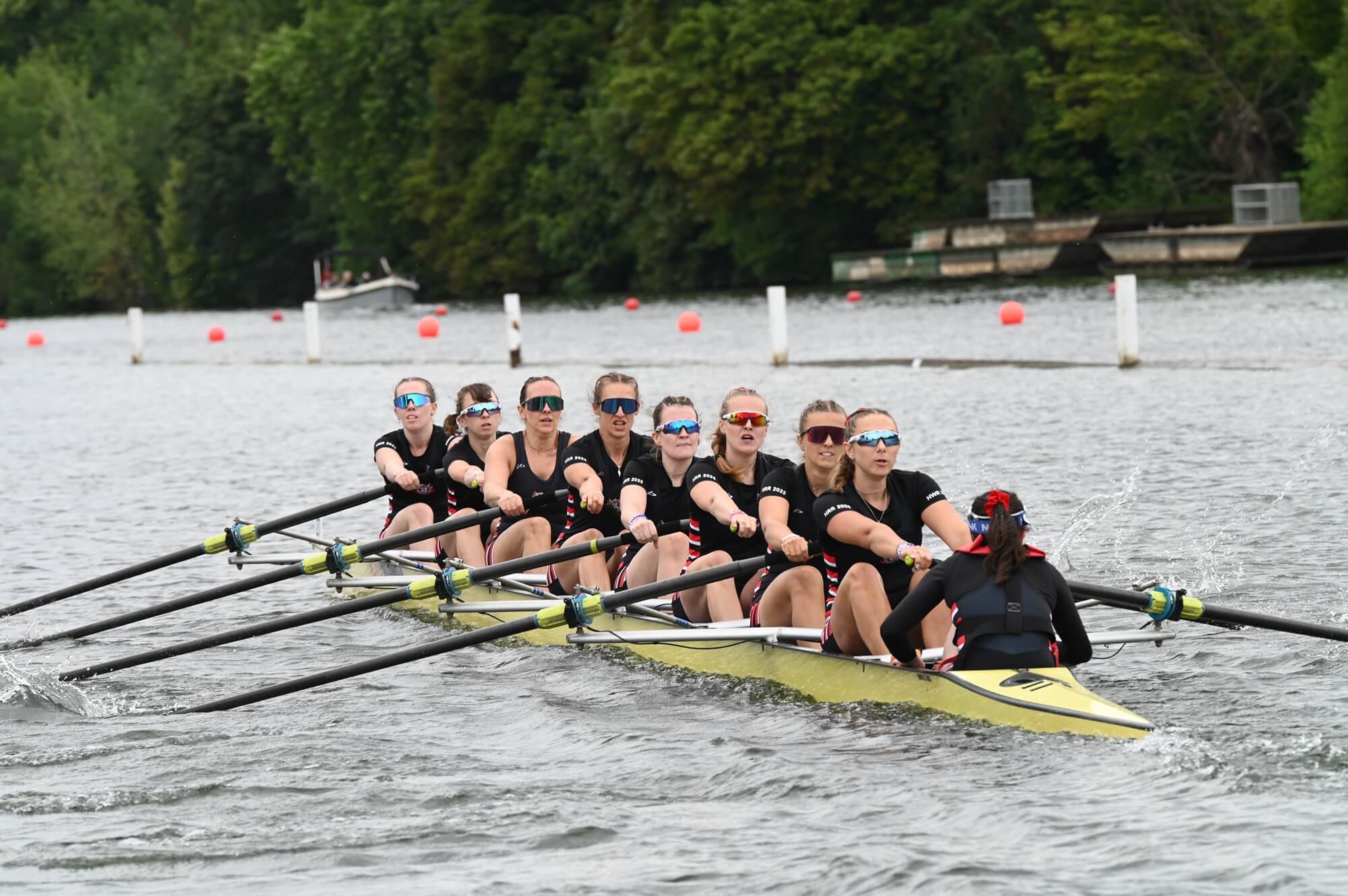 Women's eight racing