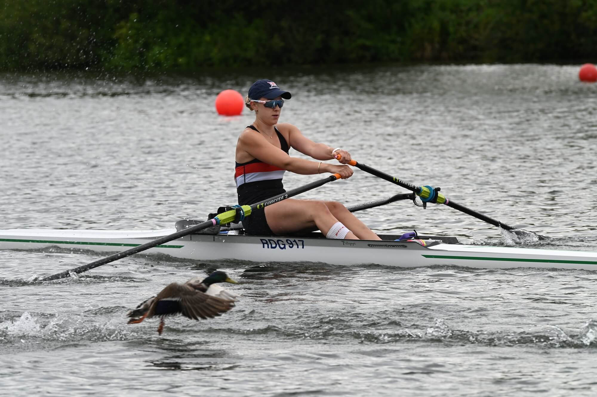 Junior women's single sculler racing