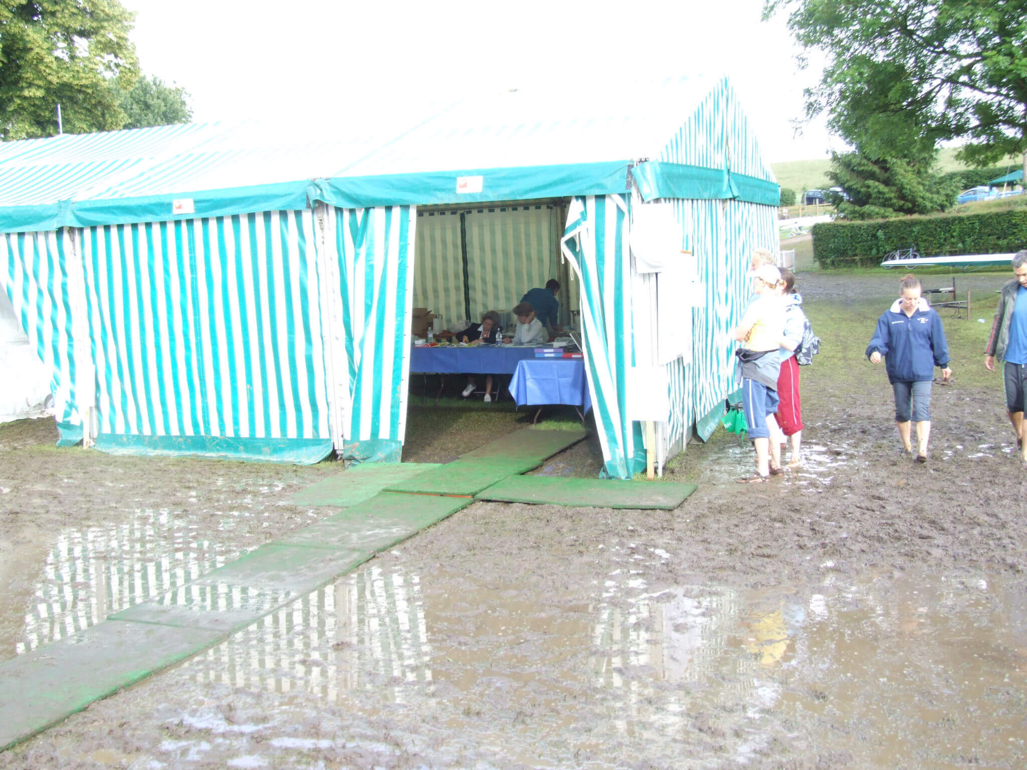 Muddy conditions at HWR in 2007