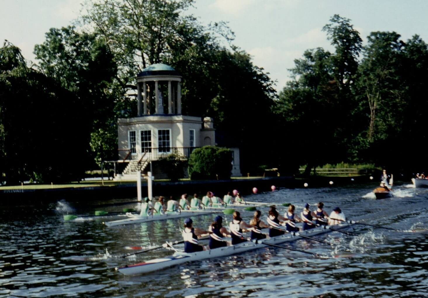 women's eights racing