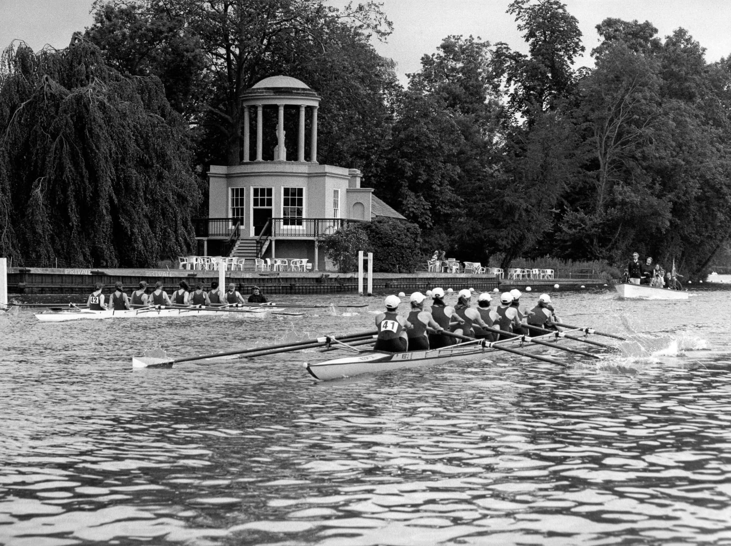 Women's eights racing