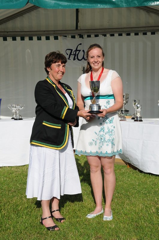 young woman with silver trophy 2008