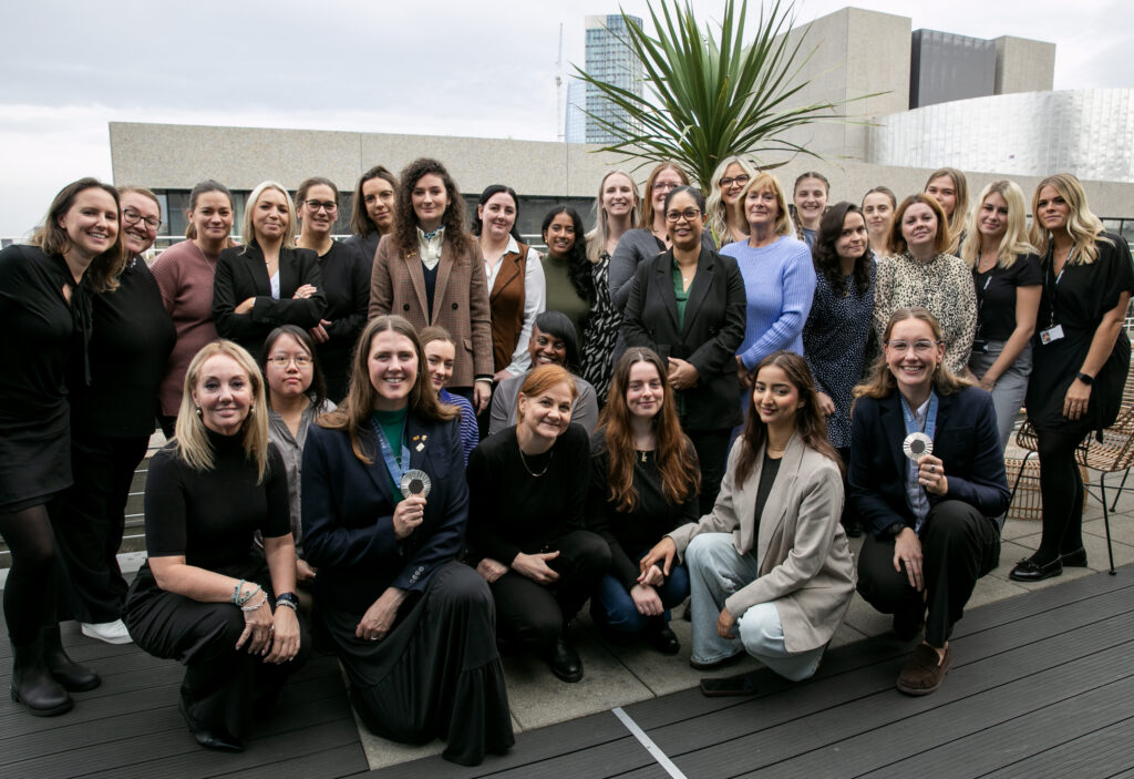 HWR Ambassadors Esme Booth and Sam Redgrave join Keltbray employees for an event focusing on resilience