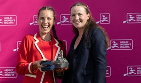 Aspirational SInge Sculls winner with trophy
