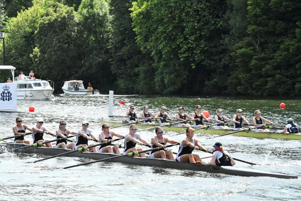Very close women's eights race